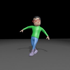3D Rigged dancing character