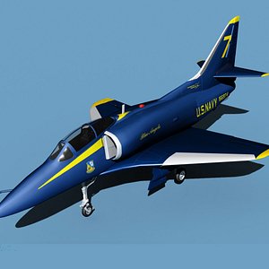 Douglas TA-4D Skyhawk V01 USN 3D model