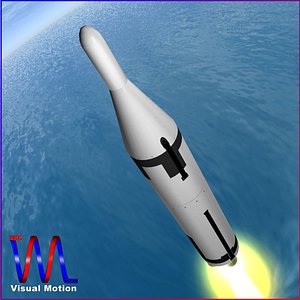 ugm-27 navy missile polaris 3d model