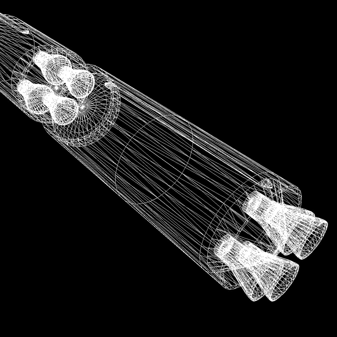 ugm27 navy missile polaris 3d model