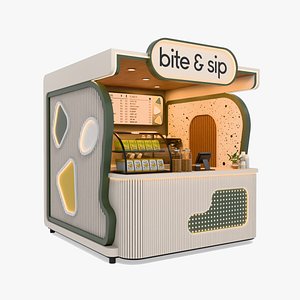 3D model Pop-Up Booth Kiosk