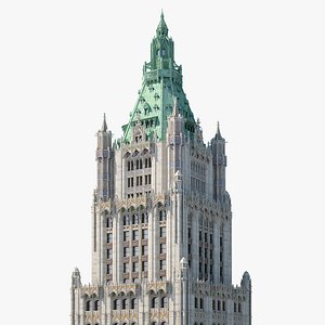 realistic woolworth building model