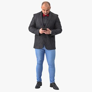 Arnold Business Idle Pose 01 With Phone
