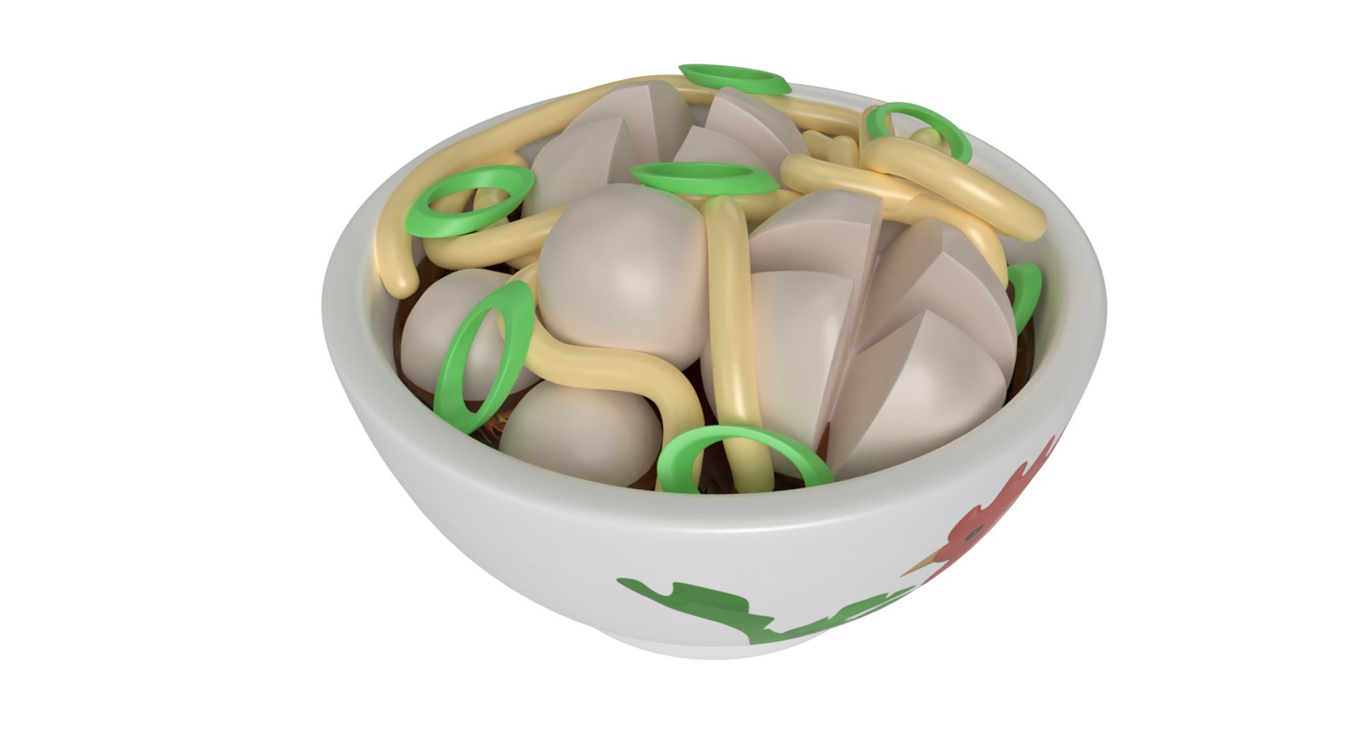Cartoon Indonesian Meatball Model - TurboSquid 1944700