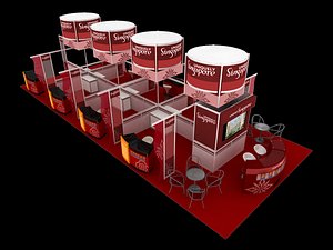 3D uniquely singapore exhibition 6x15 model