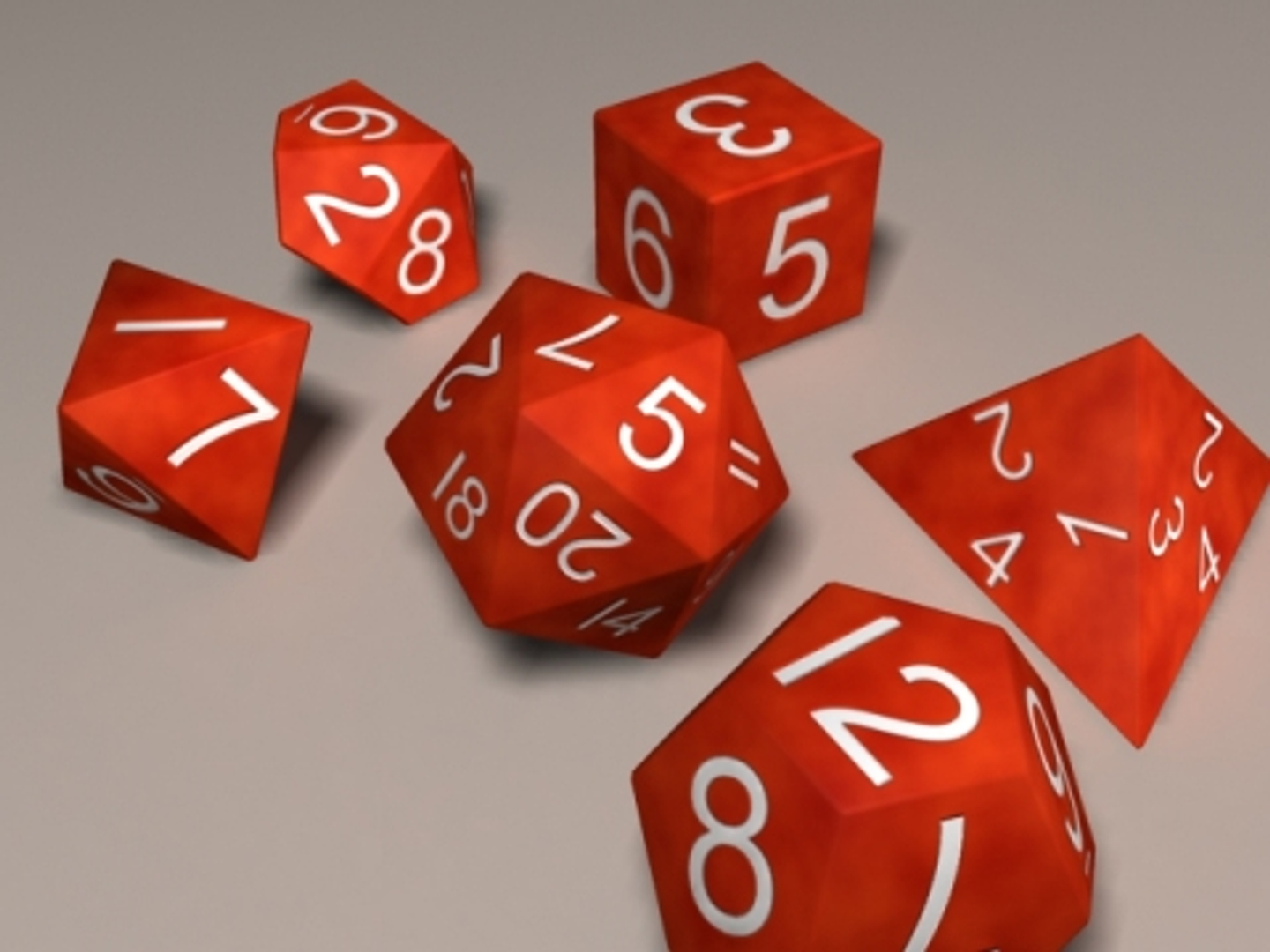 3d roleplaying dice role model