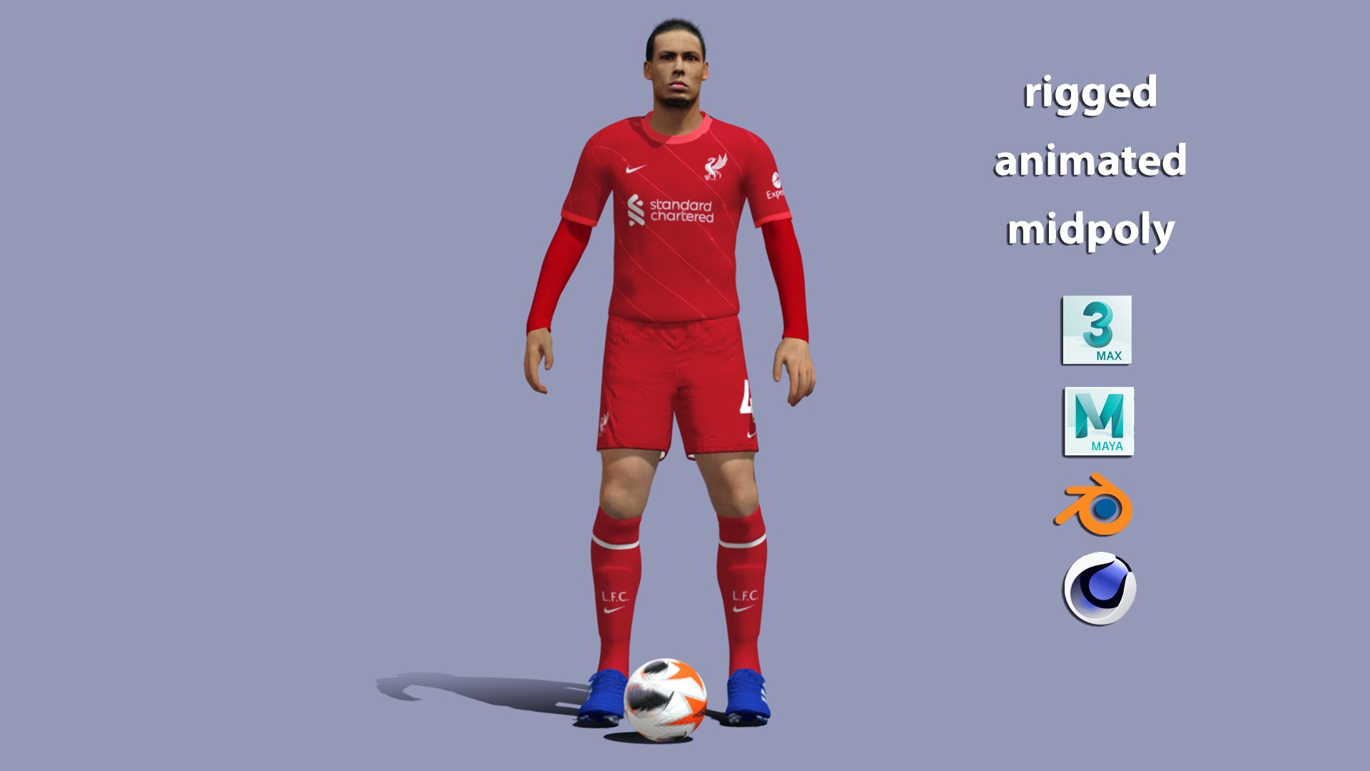 3D модель Ван Дейк TurboSquid 1978874