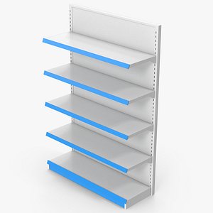 Blue Market Shelf 3D model