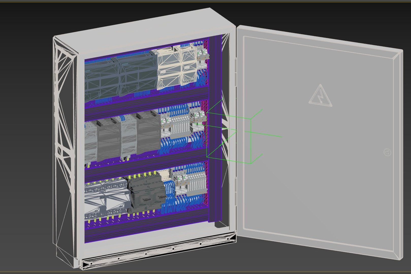 Electric control panel 3D model - TurboSquid 2074617