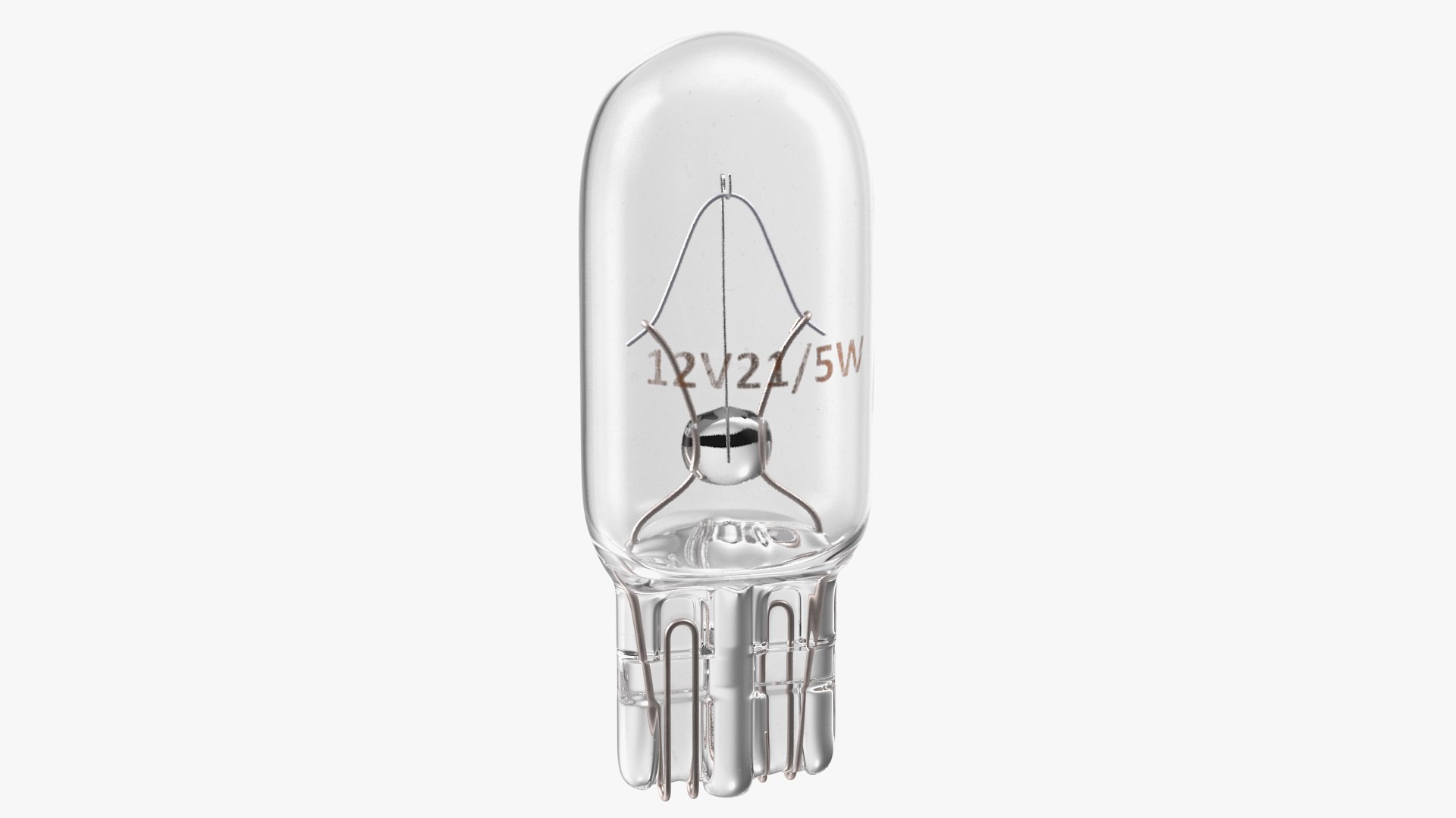Halogen Capeless 12V 21W Bulb 3D model preview
