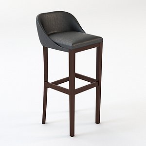 Leather bar stool