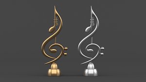 3D Music Notes