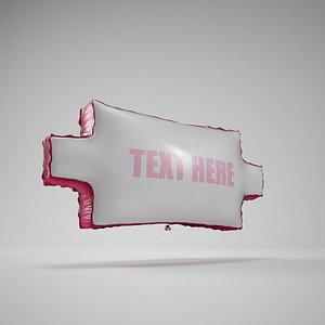 3d message ballon