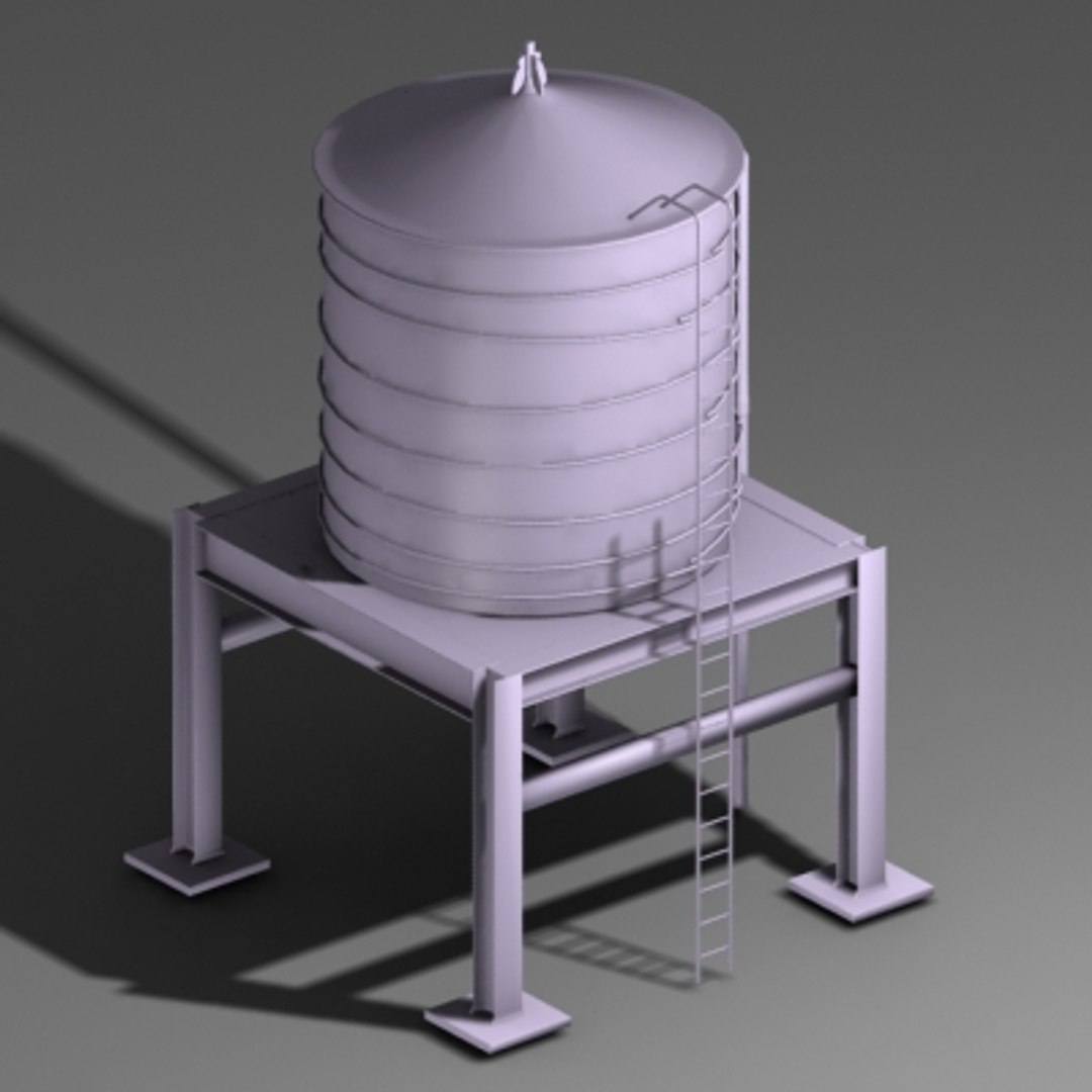 Water Tower 3d Model