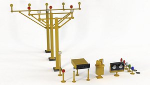 3D model Airport Lighting PRO
