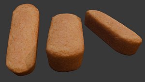 3D Soft Baked Cake Bar 3D Scan