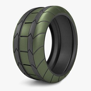 Futuristic Tire Sci-Fi Concept S02 Sexton E-02 3D model