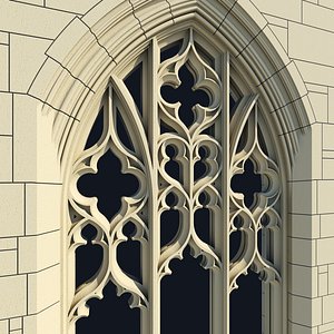 Arched Gothic Window