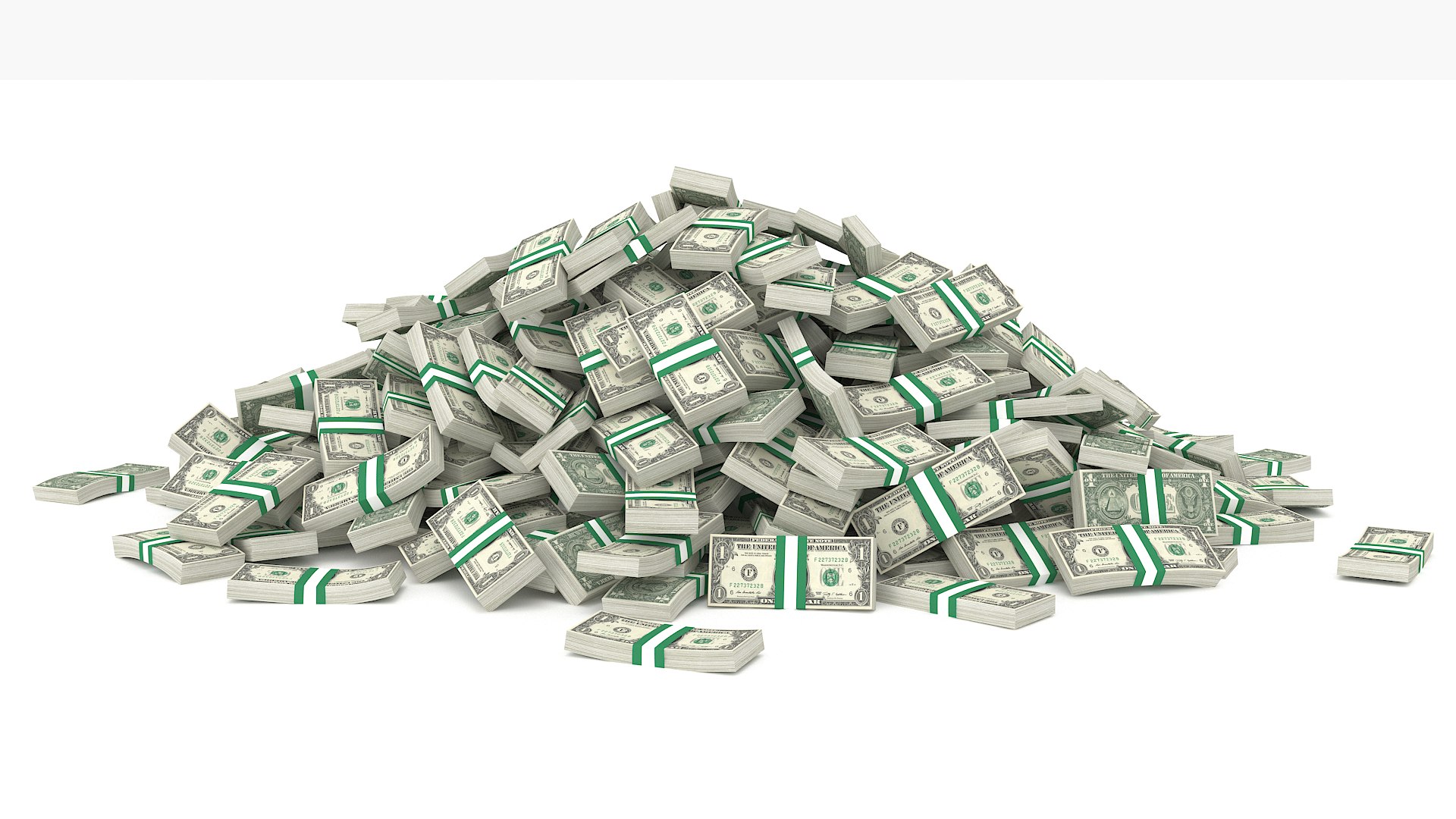 pile de dollars png