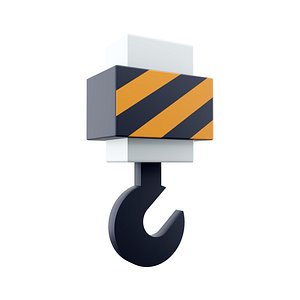 3D model Crane hook 3D icon