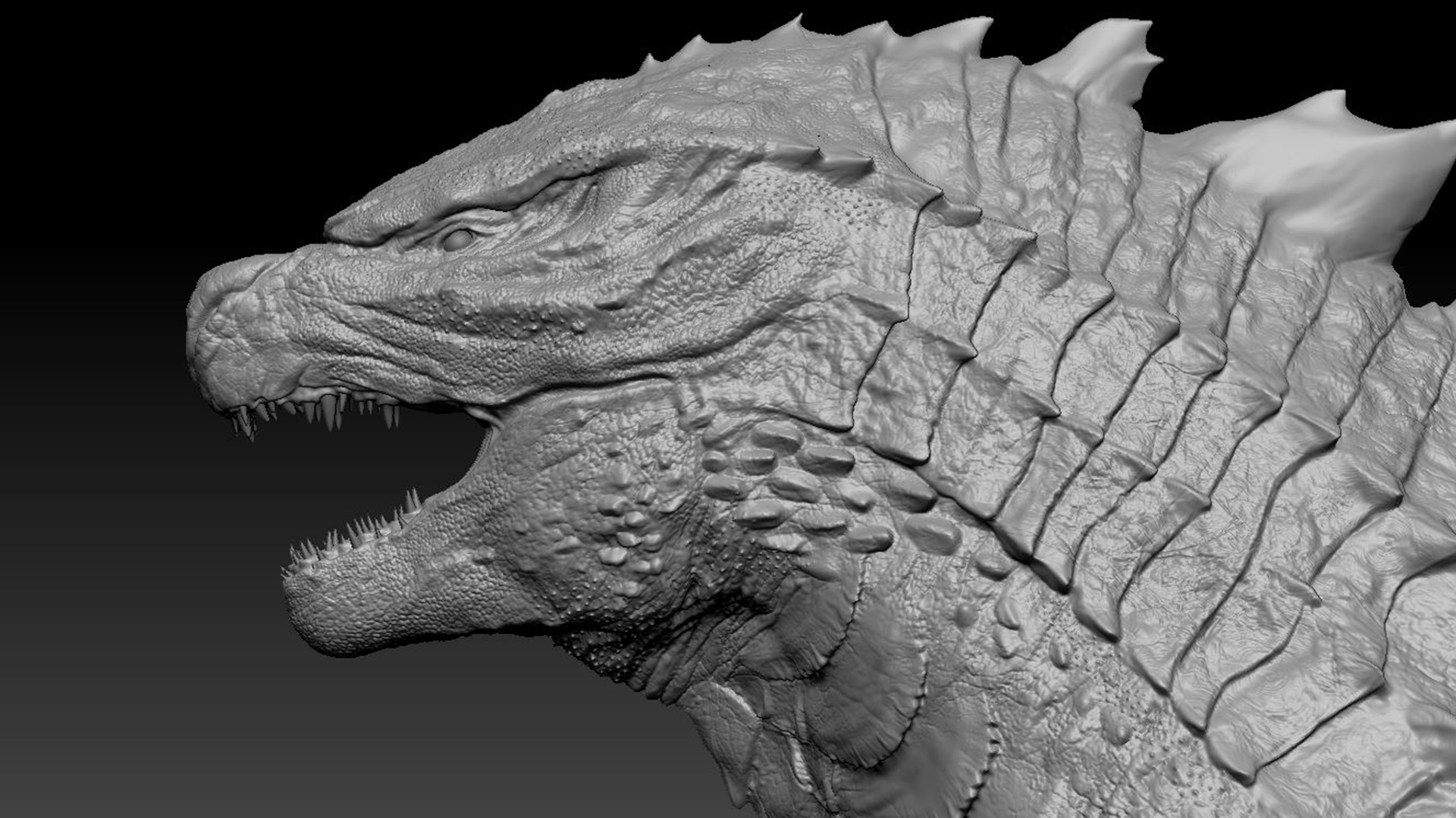 3D godzilla wip zbrush model - TurboSquid 1700975