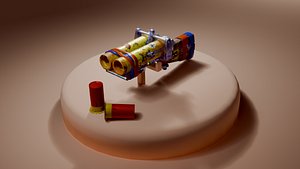 cool old handmade gun 3D model