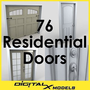 3d model doors residential
