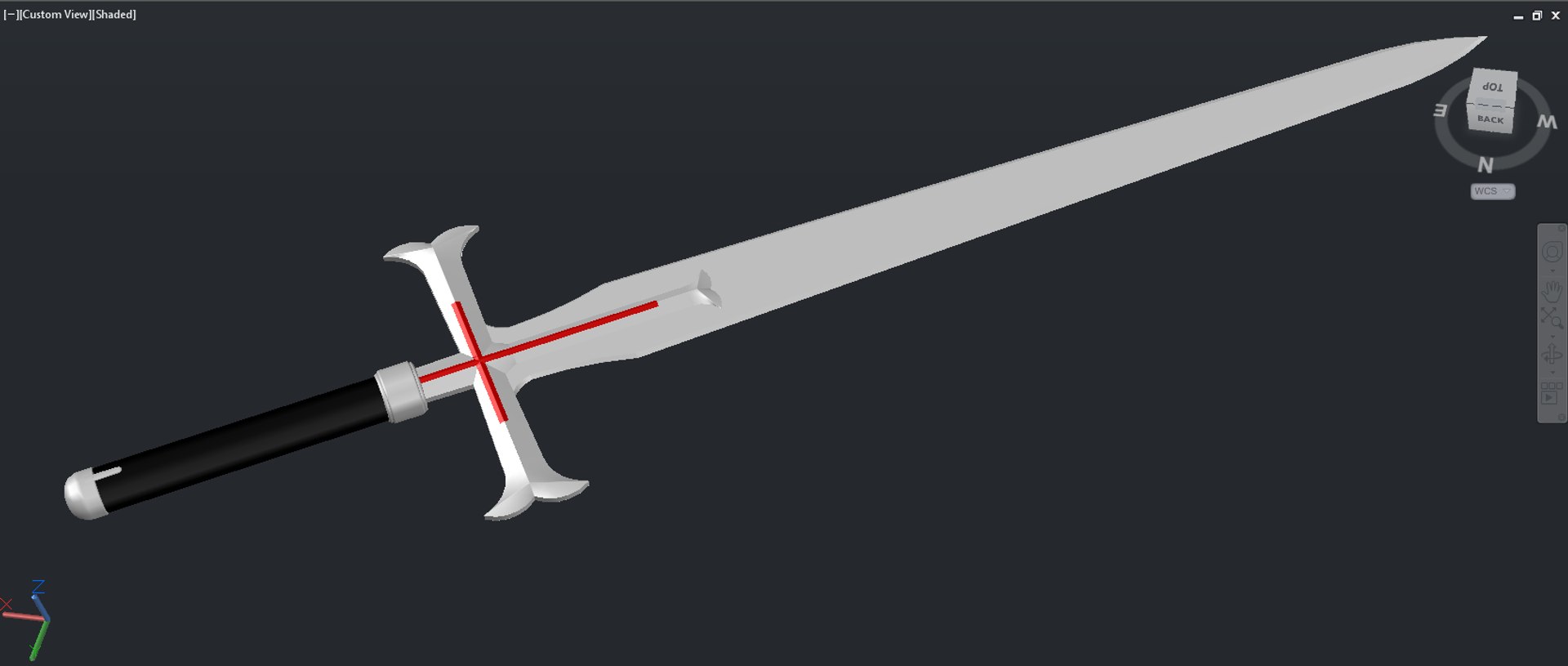 3d Heathcliff Sword Model