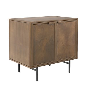 Sunburst Cabinet Nightstand 3D model