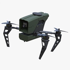 Kamikaze Quadcopter Drone 3D model