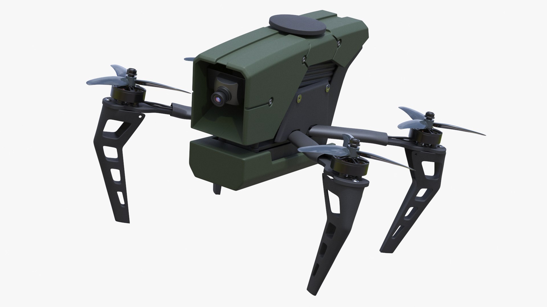Kamikaze Quadcopter Drone 3D model preview