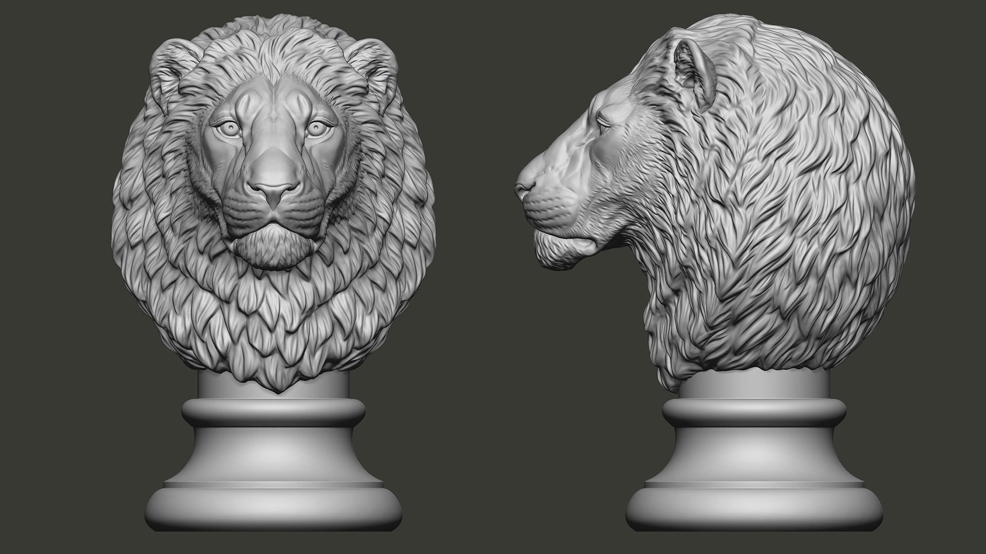 3D model Lion Head Tabletop Animal Statue https://p.turbosquid.com/ts-thumb/dF/80XsDa/pA/lionheadstatue3dmodelcalmzbr02/jpg/1664634166/1920x1080/fit_q87/909b21dcf733f093ac2db9db50aa54666a679b34/lionheadstatue3dmodelcalmzbr02.jpg