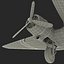 3d military transport aircraft douglas c-47 model