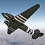 3d military transport aircraft douglas c-47 model