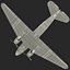 3d military transport aircraft douglas c-47 model