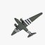 3d military transport aircraft douglas c-47 model