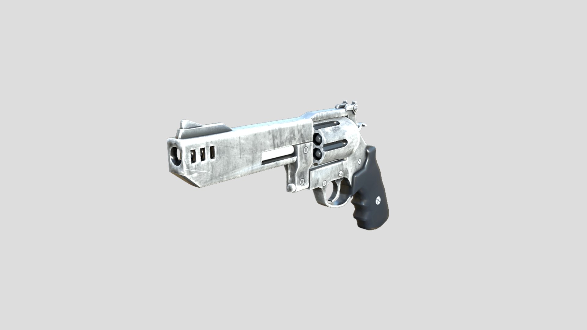 3D Model Revolver II 3D Low Poly-Game Ready Gun Model -010 - TurboSquid ...