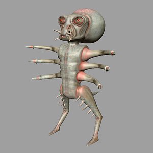 3d model creature character monster