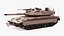 Dirty Israeli Tank Merkava 5 Beige Rigged 3D