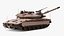 Dirty Israeli Tank Merkava 5 Beige Rigged 3D