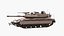 Dirty Israeli Tank Merkava 5 Beige Rigged 3D