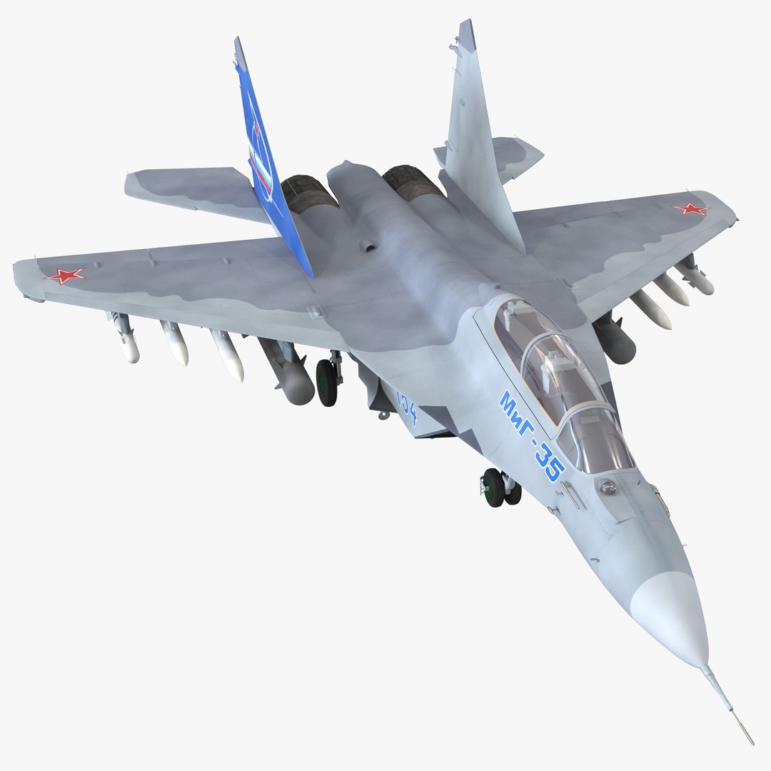 Russian Jet Fighter Mikoyan MiG-35 3D model preview