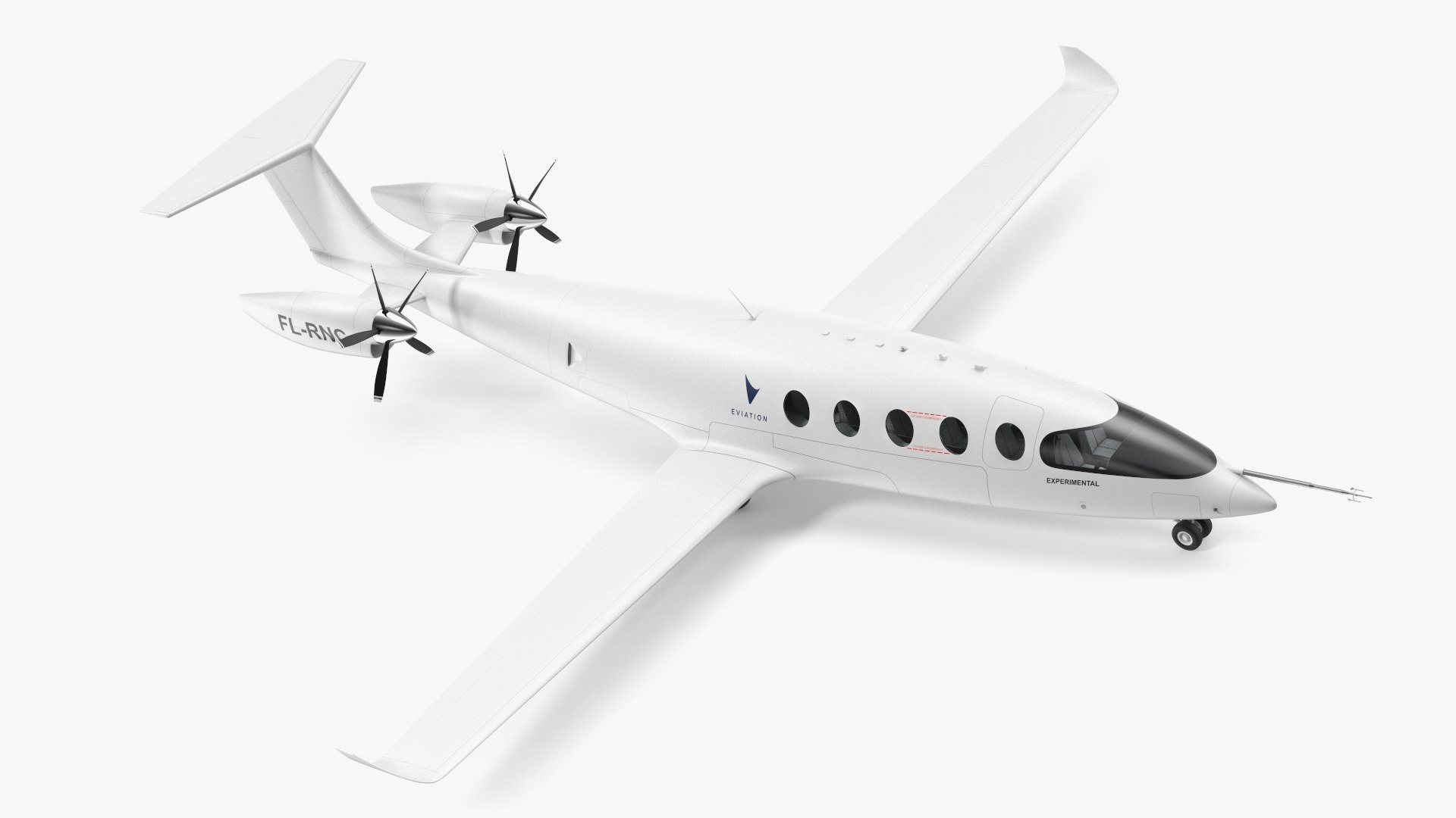 Eviation Alice Electric Aircraft Rigged(1) 3D model preview