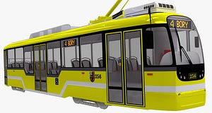 czech tram variolf 3d obj