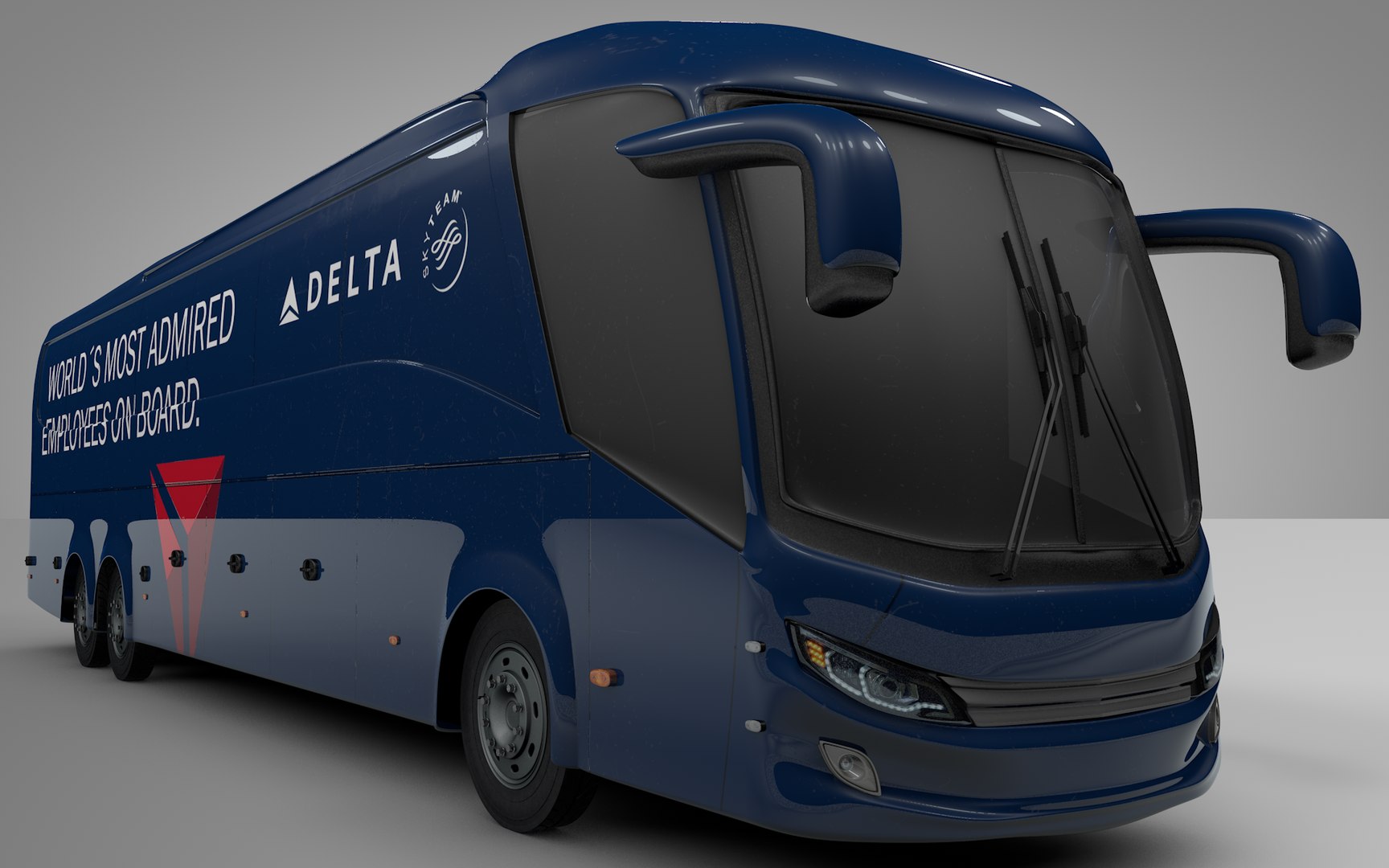 Shuttle Bus Delta 3D Model - TurboSquid 1683875