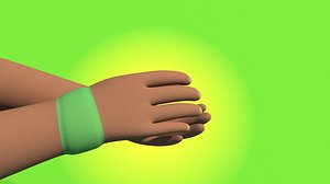 hand clap 3D model