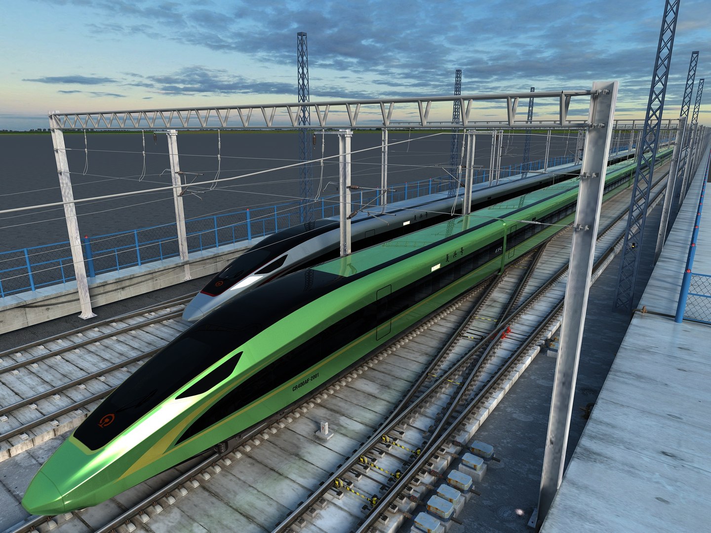 3D Model China High Speed Train - Renaissance - TurboSquid 2032310