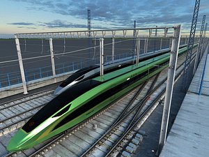3D model China High Speed Train - Renaissance