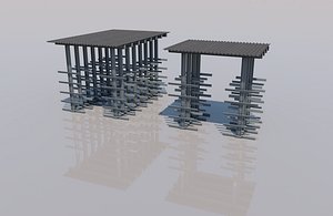 3D cantilever rack