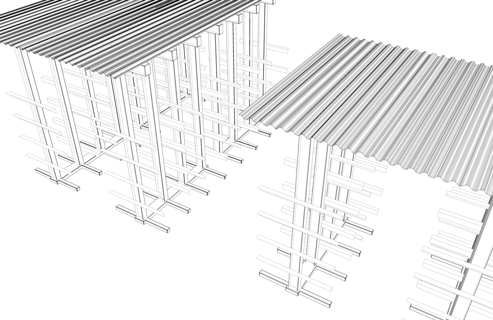 3D Cantilever Rack - TurboSquid 1584795